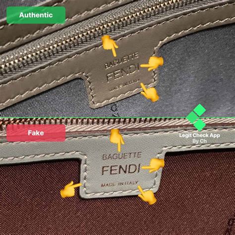 how do you know if a fendi bag is real|genuine Fendi baguette.